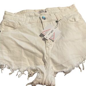 New Vintage size 8 new with tags style LORI (white denim) cute shorts